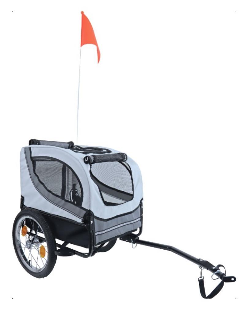 Remorque vélo pour chien Runner 1 Gris Edition Noir, Enlèvement, Neuf