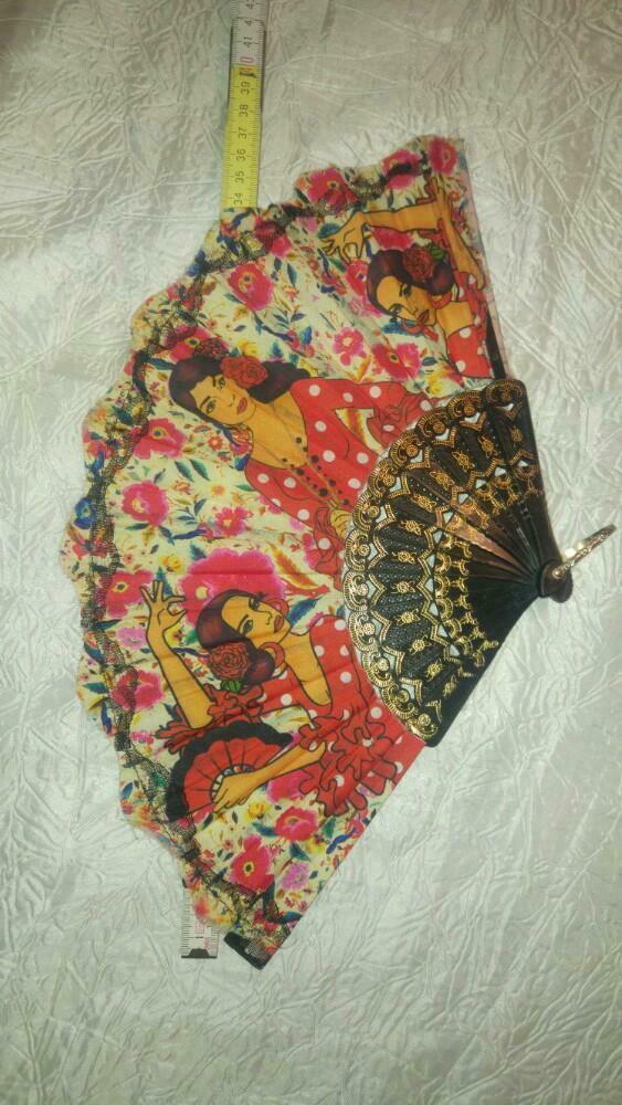 Vintage deco Eventail espagnol flamenco, Enlèvement ou Envoi