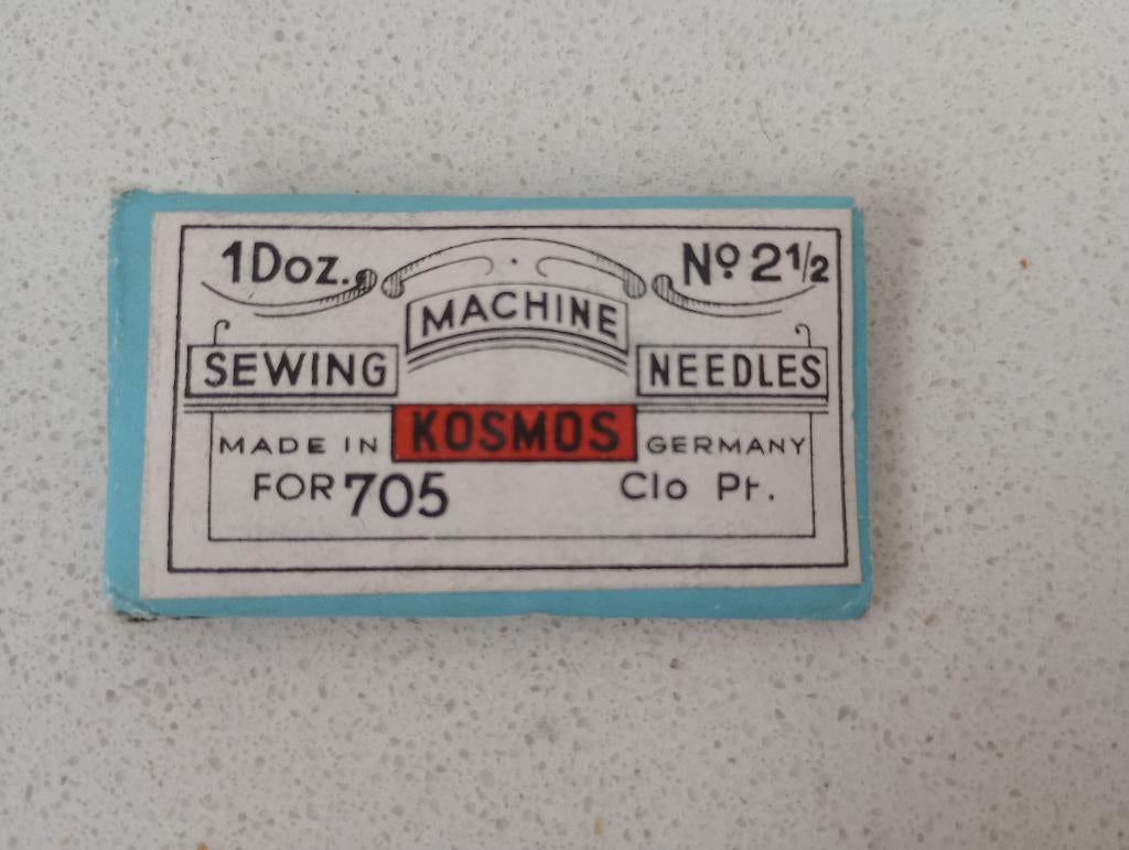 Aiguilles pour machines à coudre Kosmos n 2 ½, Enlèvement ou Envoi