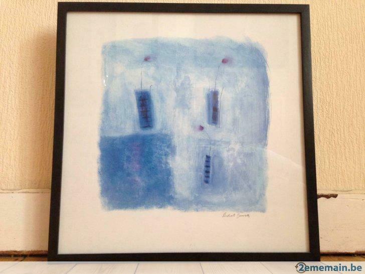 Toile Encadrée Peinture Abstraite avec Verre Protecteur, Maison & Meubles, Enlèvement ou Envoi, Utilisé
