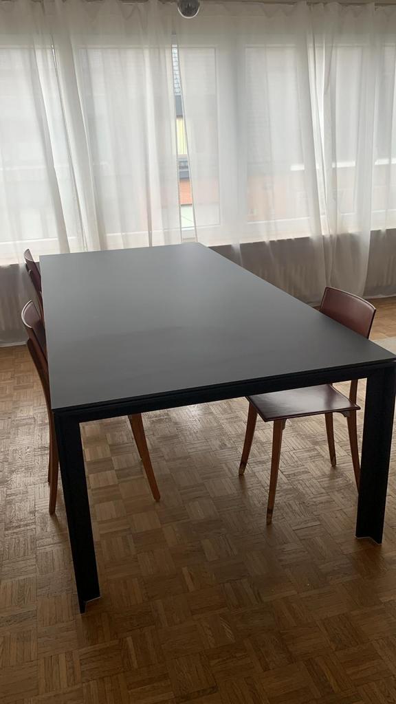 LA PALMA APTA TAFEL 240/110 laminaat fenix black, Ophalen, Zo goed als nieuw