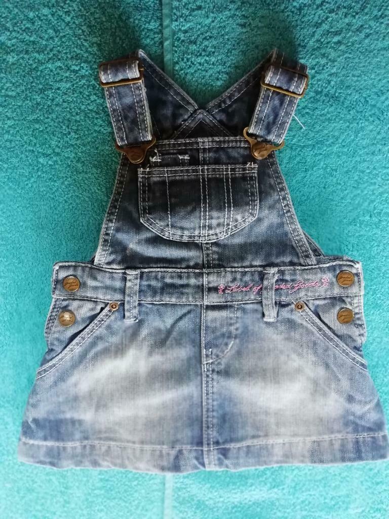 Salopette kleedje / rokje jeans maat 68 H & M, Gebruikt, Meisje, Jurkje of Rokje, H&M