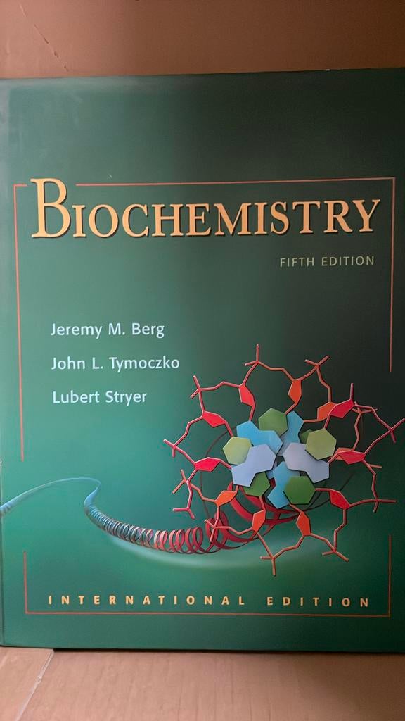 Biochemistry 5th Berg Tymoczko Stryer, Boeken, Ophalen, Zo goed als nieuw