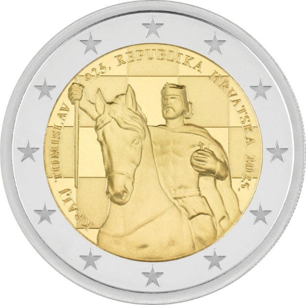 Kroatië 2025 - 2 euromunt - Koning Tomislav - UNC, Ophalen of Verzenden