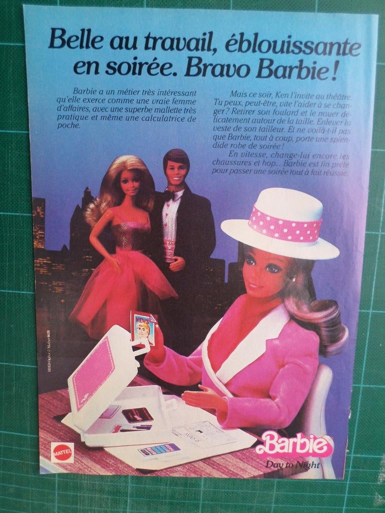 Barbie - publicité papier - 1985, Ophalen of Verzenden, Gebruikt, Overige typen