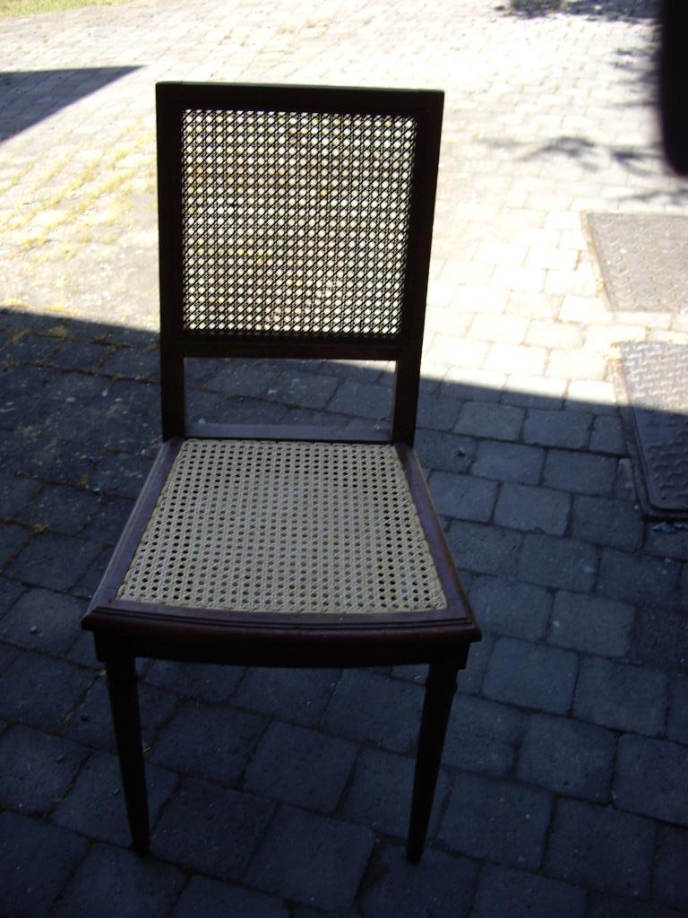 2 chaises cannées de salle à manger, Antiquités & Art, Enlèvement