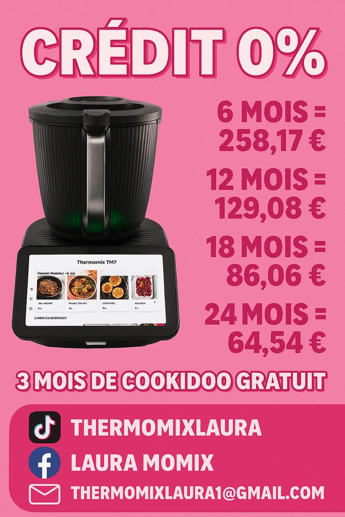 Thermomix Tm7-krediet 0%, Elektronische apparatuur, Blenders, Nieuw, Ophalen of Verzenden