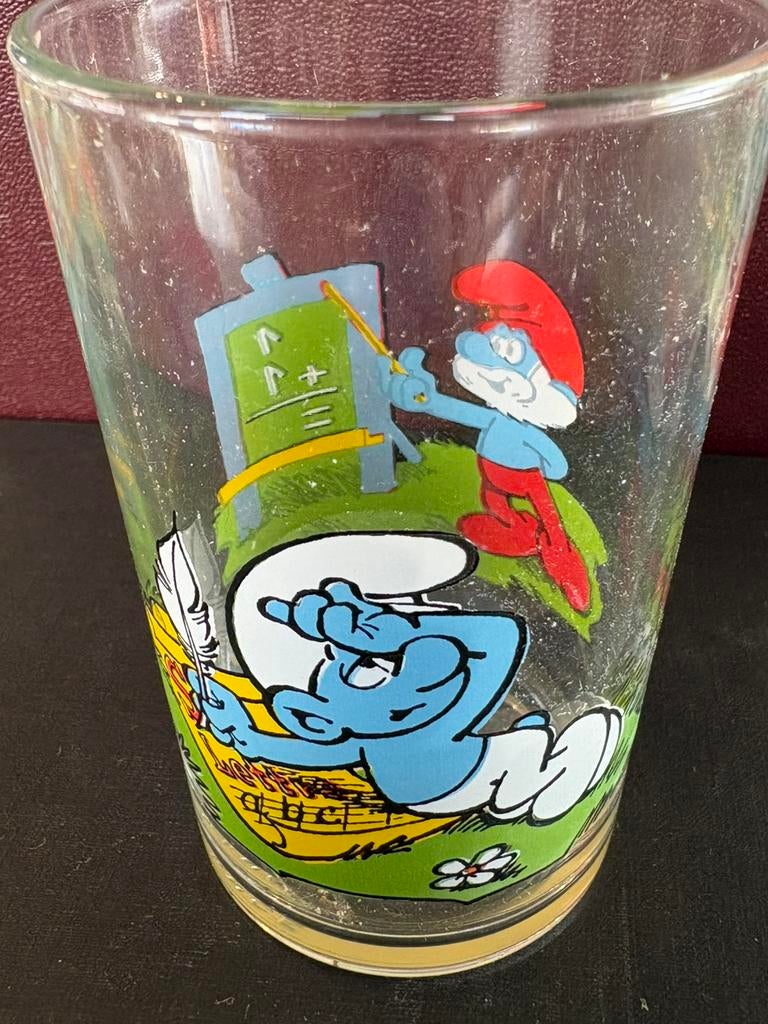 Smurfen glas Benedictin, Verzamelen, Ophalen of Verzenden, Zo goed als nieuw