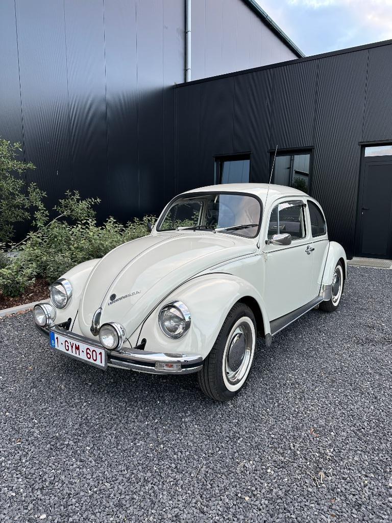Volkswagen Kever 1200 1978, Auto's, Oldtimers, Bedrijf, Te koop, Volkswagen, Benzine, Coupé, 2 deurs, Handgeschakeld, Wit, Zwart