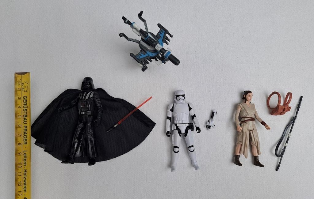 Lot de 3 figurines Star Wars (10 cm), Enlèvement, Comme neuf, Figurine