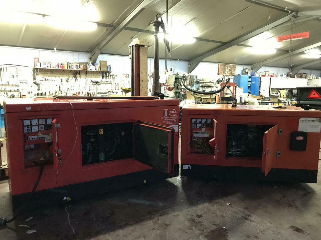 Te Huur: stroomgroepen/aggregaten 25kVa 30kVa 35kVa, Doe-het-zelf en Bouw, Ophalen of Verzenden