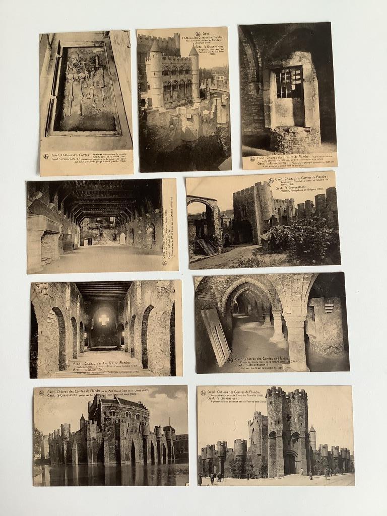 8 oude postkaarten Gent - Gand, Enlèvement ou Envoi, Avant 1920, Non affranchie, Flandre Orientale