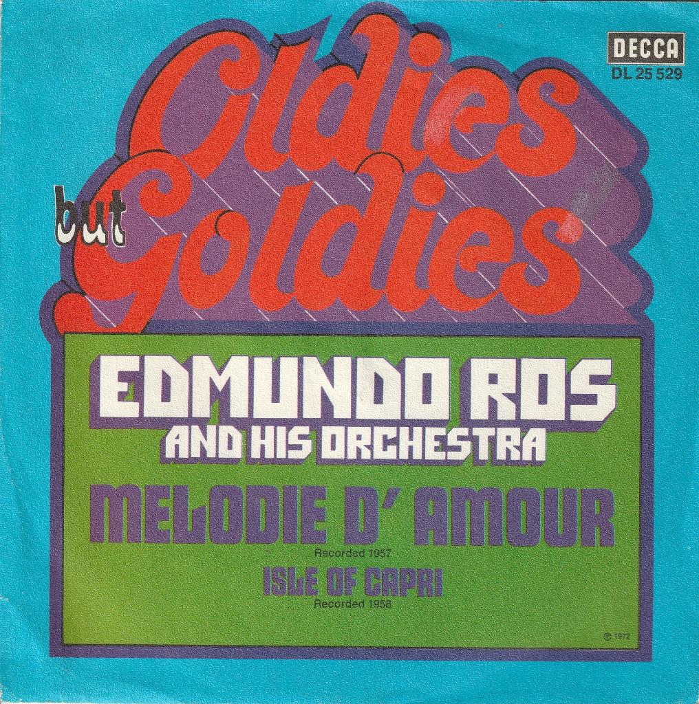 Edmundo Ros - Melodie d'amour, Cd's en Dvd's, Vinyl Singles, Latin en Salsa, 7 inch, Single, Ophalen of Verzenden