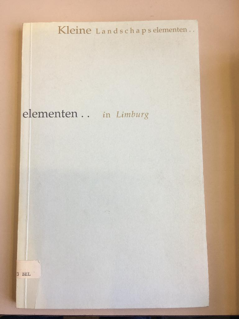 Kleine Landschapselementen in Limburg, Ophalen of Verzenden, Gelezen