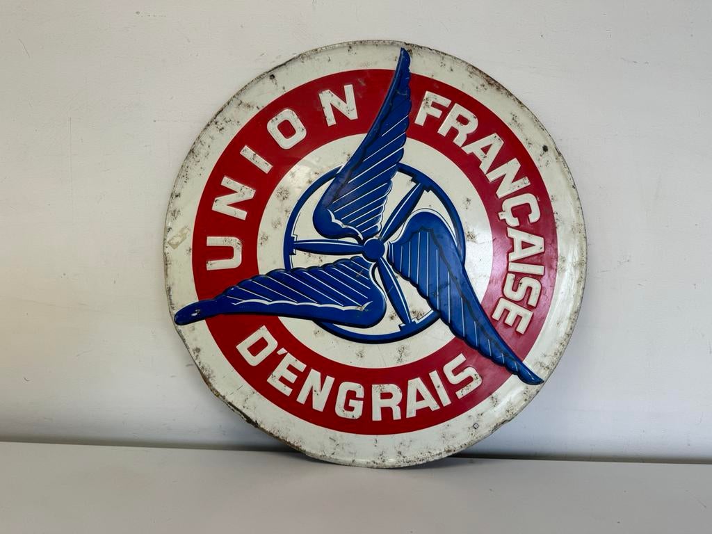 Ancien panneau d'affichage de l'Union Dengrais, Enlèvement ou Envoi, Utilisé, Panneau publicitaire
