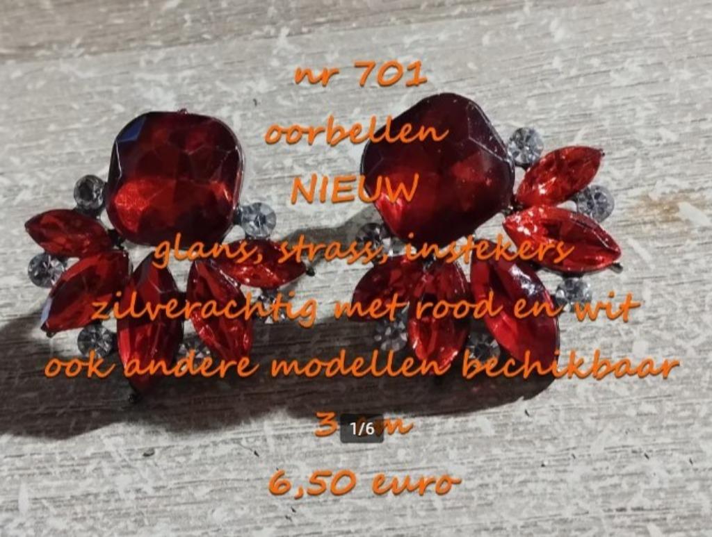 701. Juweel : oorbellen , NIEUW , verzending inbegrepen, Handtassen en Accessoires, Oorbellen, Overige materialen, Verzenden, Nieuw