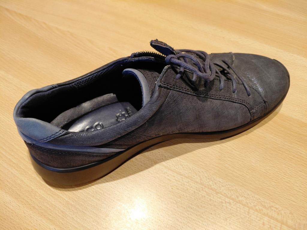 Blauwe lederen damesschoenen maat 41 van Ecco., Chaussures de marche, Ecco, Comme neuf, Enlèvement
