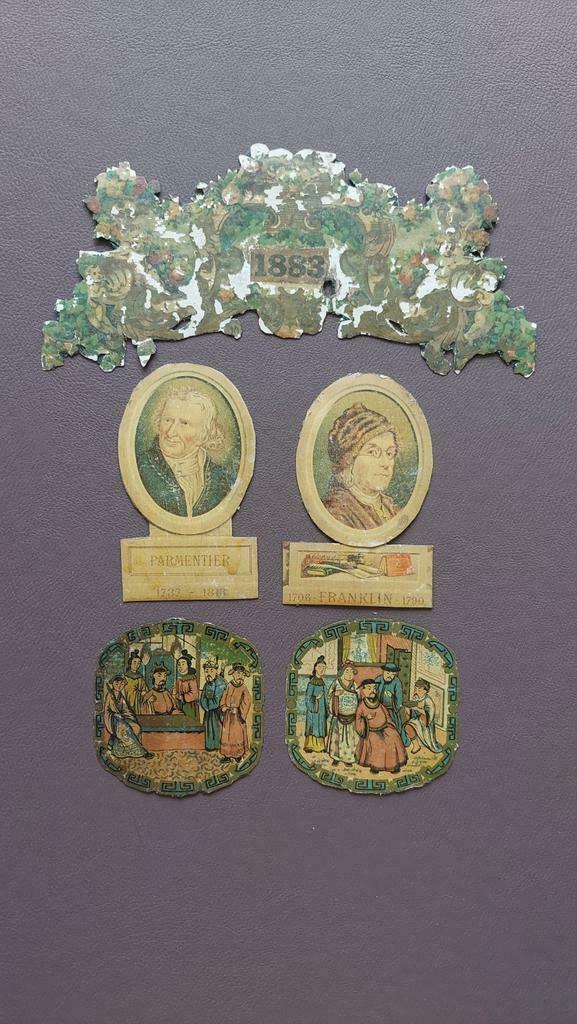 Mooi lotje oude prentjes. 10 stuks, Ophalen of Verzenden, Gebruikt
