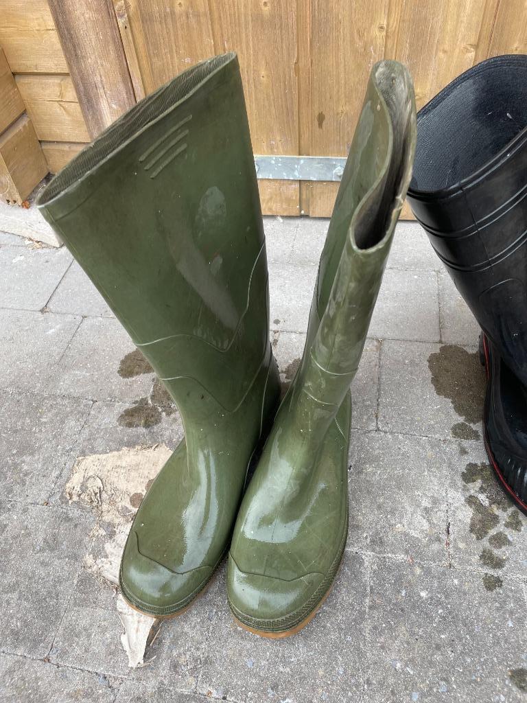 rubberen laarzen maat 45, Enlèvement, Utilisé, Hommes, Bottes