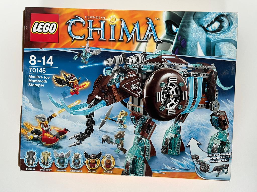 Lego Chima 70145 Le piétineur du mammouth des glaces, Enlèvement ou Envoi, Utilisé, Ensemble complet, Lego