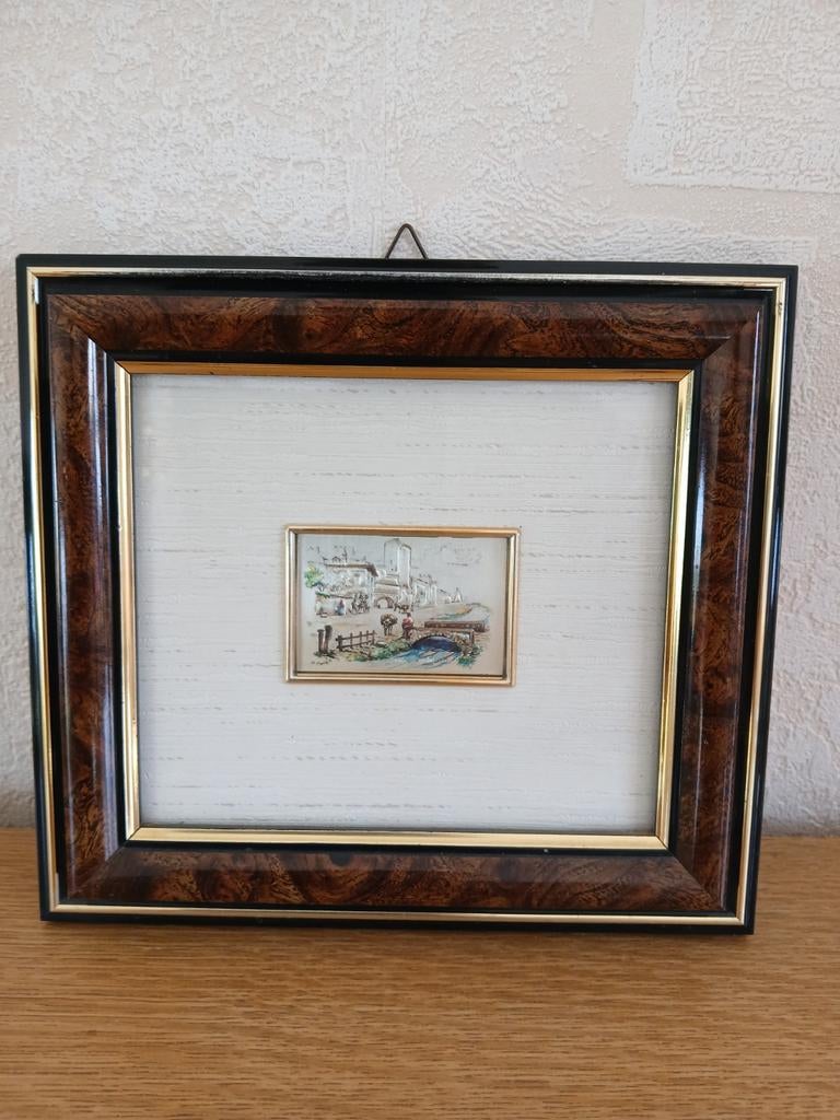 Petite lithographie plaque argent, Enlèvement ou Envoi, Comme neuf