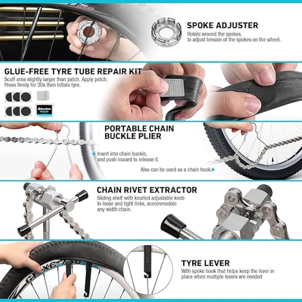 Kit de réparation de vélo DURATECH LIVRAISON RAPIDE ET GRATU, Envoi, Neuf