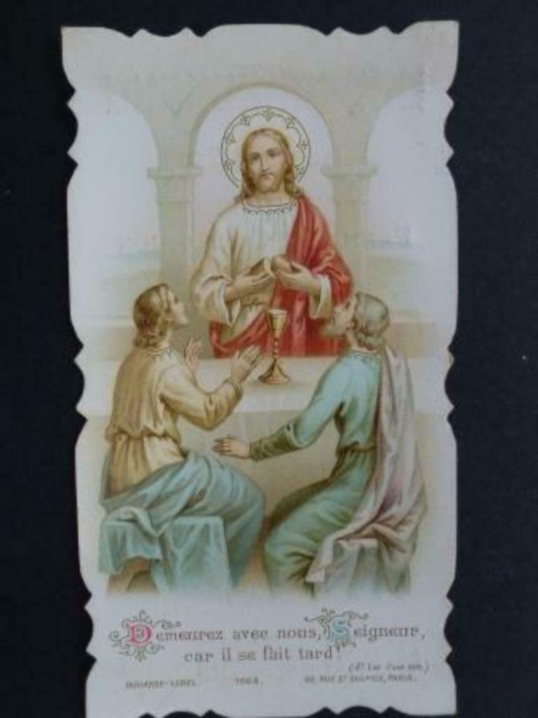carte de prière première communion Emile Bruffaerts 1900, Collections, Envoi, Image pieuse