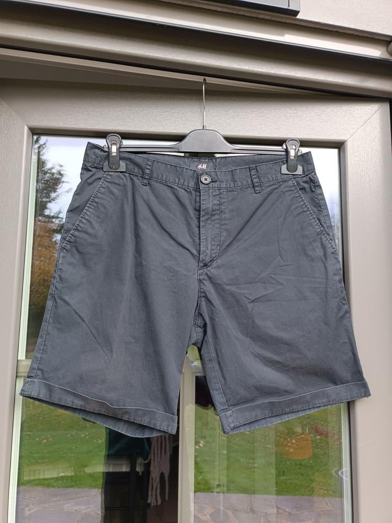 Short chino homme noir H&M, Enlèvement ou Envoi, Comme neuf, Noir
