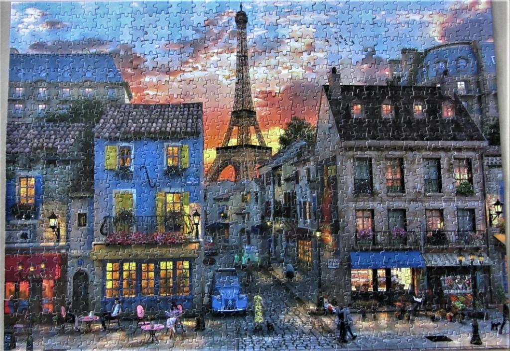 PUZZEL KING- PARIJS- 1000 STUKJES (VOLLEDIG), ZONDER DOOS, Enlèvement ou Envoi, 500 à 1500 pièces, Comme neuf, Puzzle