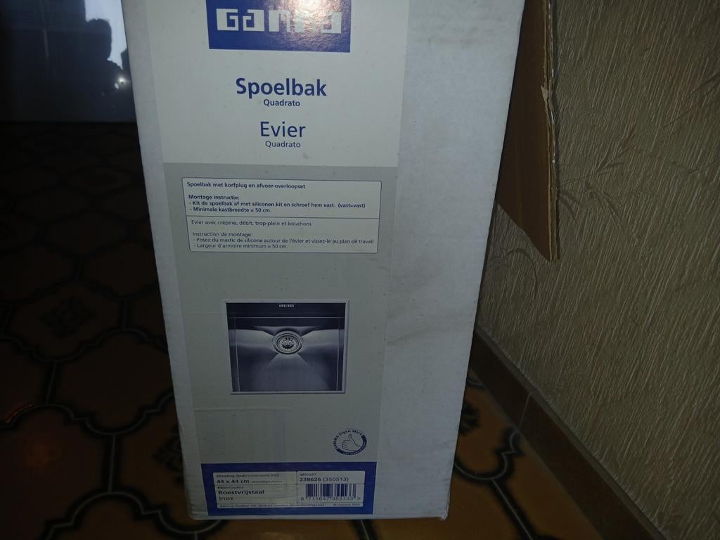 Spoelbak Gamma NIEUW in doos, Doe-het-zelf en Bouw, Ophalen of Verzenden, Nieuw