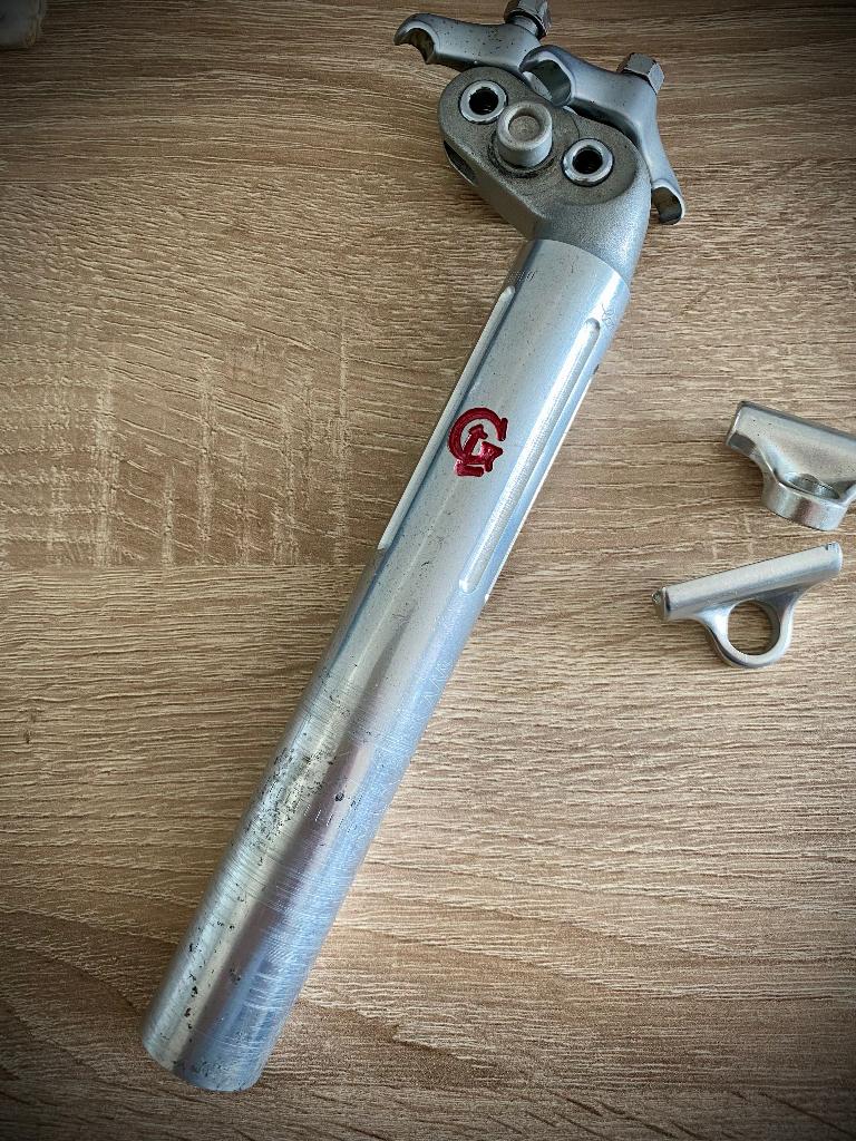 Campagnolo zadelpen, Gios Torino  panto,  27,2, Fietsen en Brommers, Campagnolo, Staal, Ophalen of Verzenden, Zo goed als nieuw