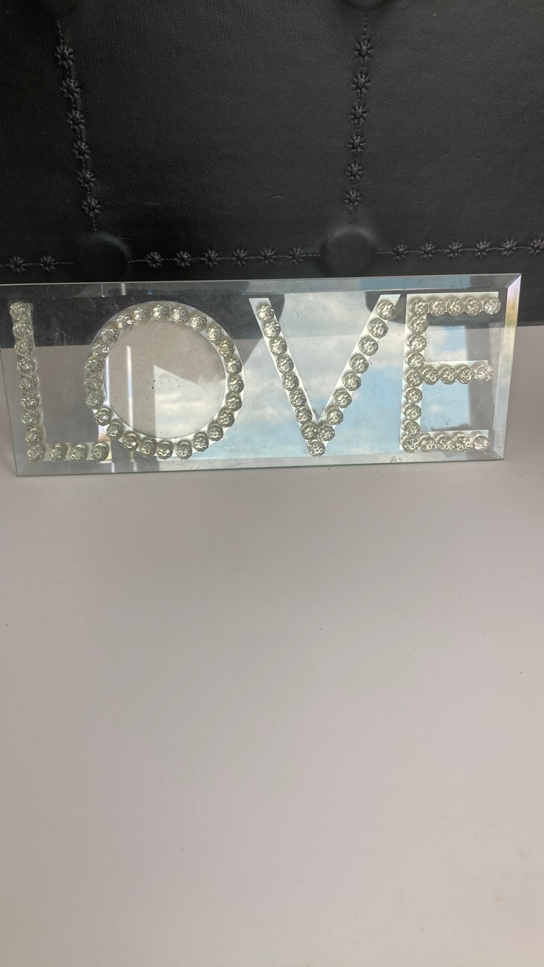 Cadre photo en verre LOVE, Enlèvement, Comme neuf