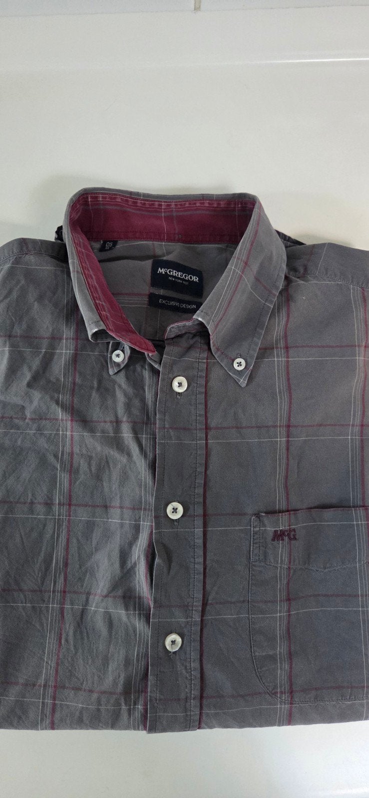 Chemise Mc Gregor en bon état xl comme neuve, Enlèvement ou Envoi, Comme neuf, MC GREGOR, Gris