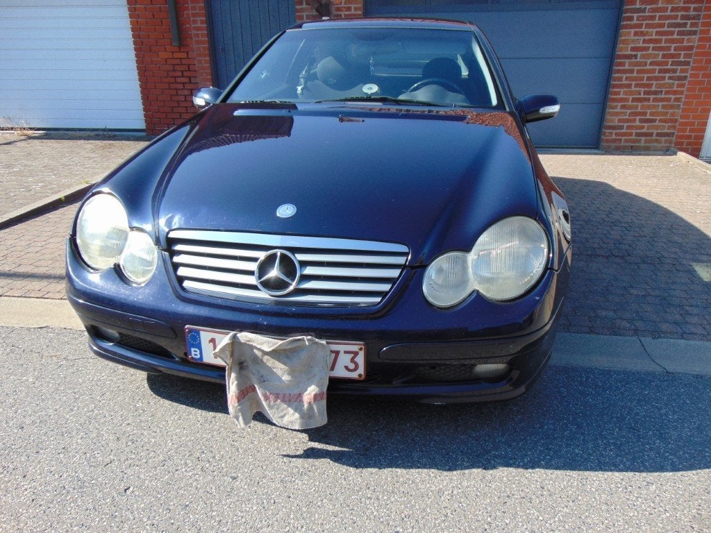 Mercedes type C 203 Sportcoupe 2.2 Turbo Diesel CDI ., Auto's, Mercedes-Benz, 4 zetels, 4 cilinders, Blauw, Multifunctioneel stuurwiel