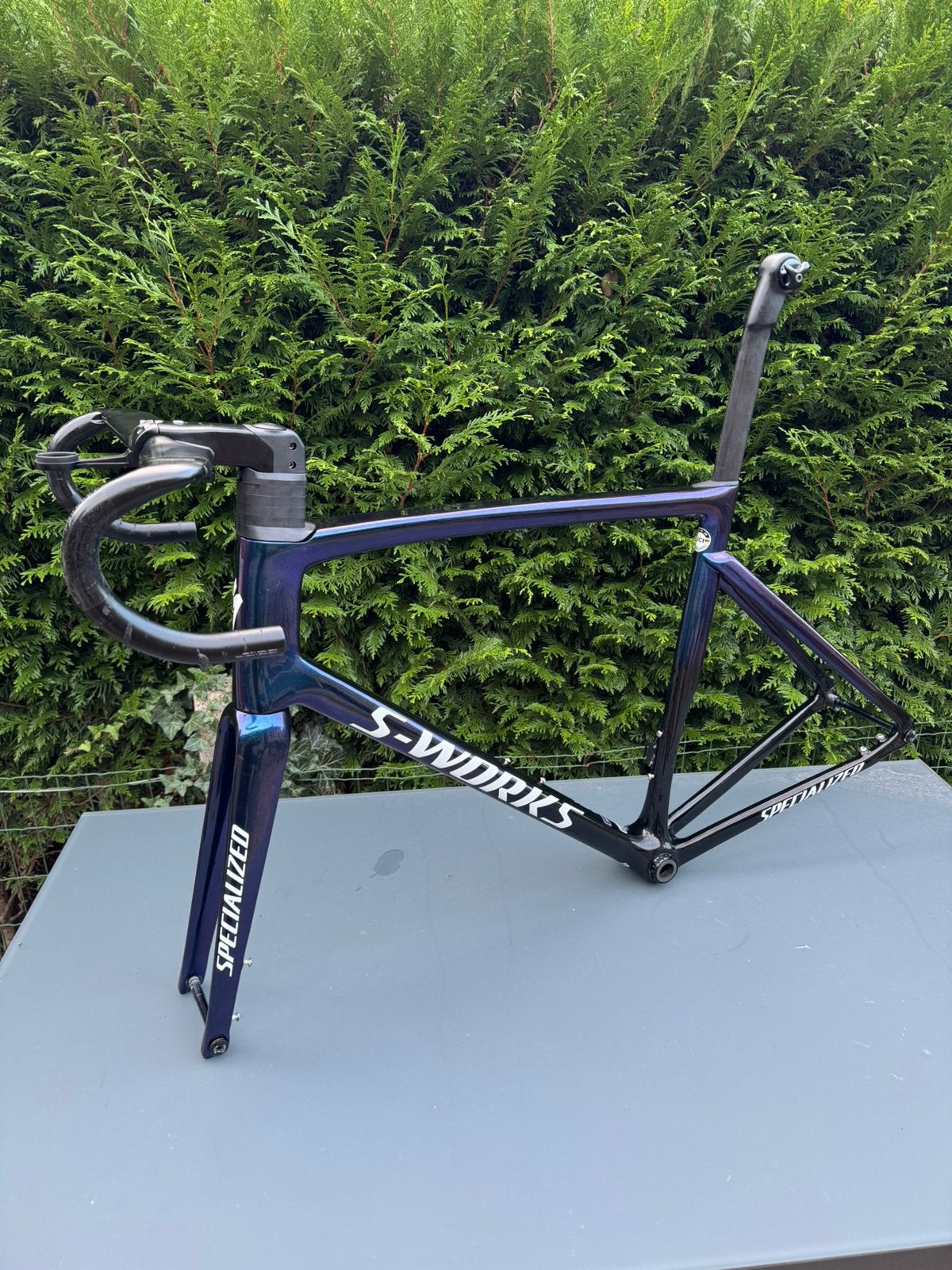 Carbon frameset incl cockpit maat 58, Fietsen en Brommers, Ophalen, Zo goed als nieuw, Racefiets, Carbon