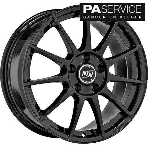 Nw 17 inch Gloss Black MSW 85 Fiat 500 velgen, Auto-onderdelen, Velg(en), -, -, Nieuw