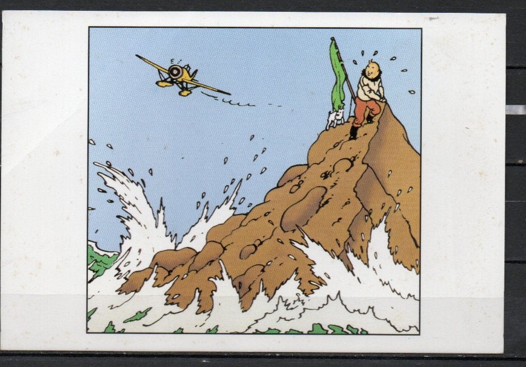 Carte postale : Hergé : Tintin/ L'étoile mystérieuse, Enlèvement