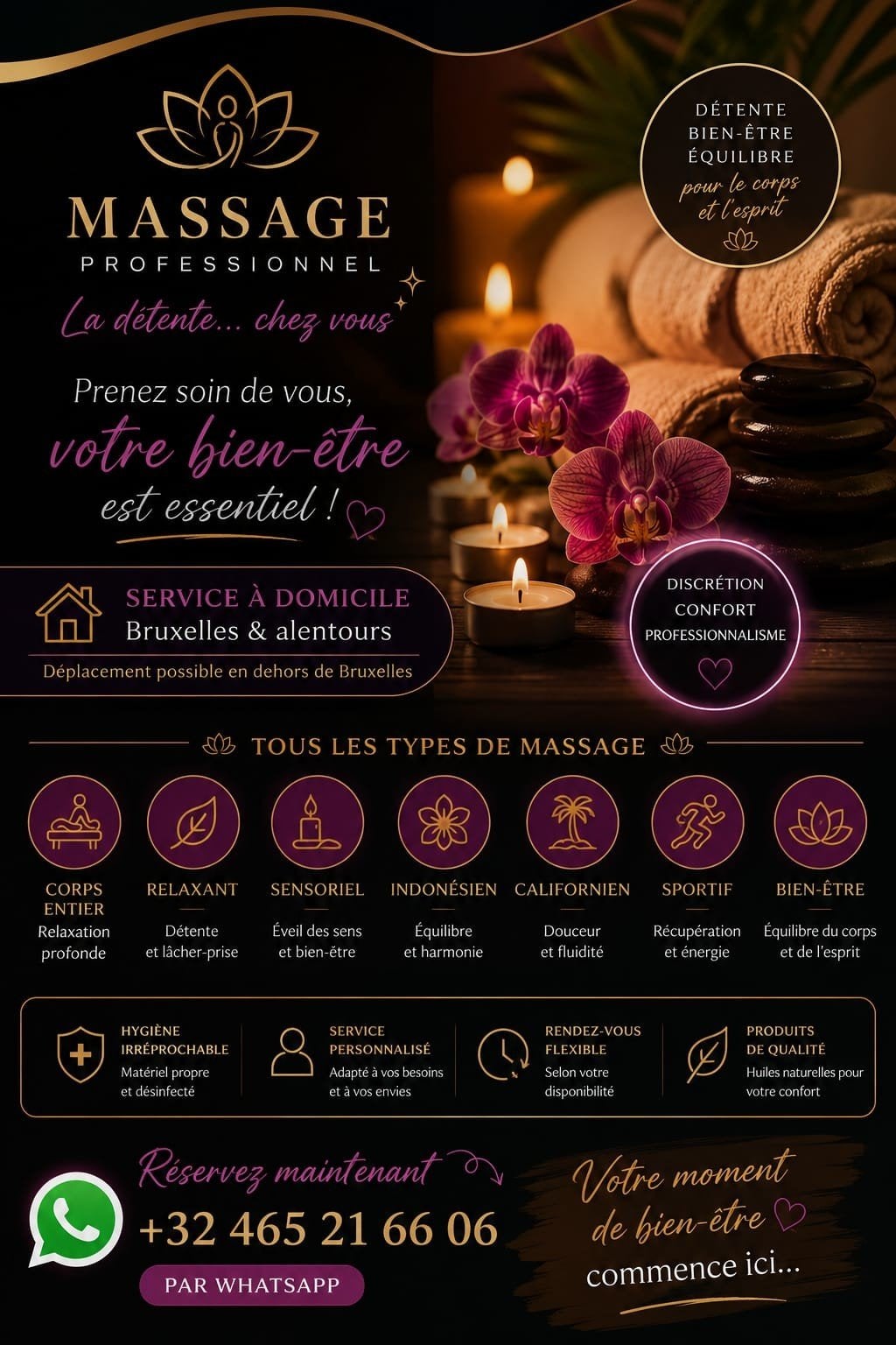 🔥 MASSAGE À DOMICILE — BRUXELLES & TOUTE LA BELGIQUE 🔥, Autres massages