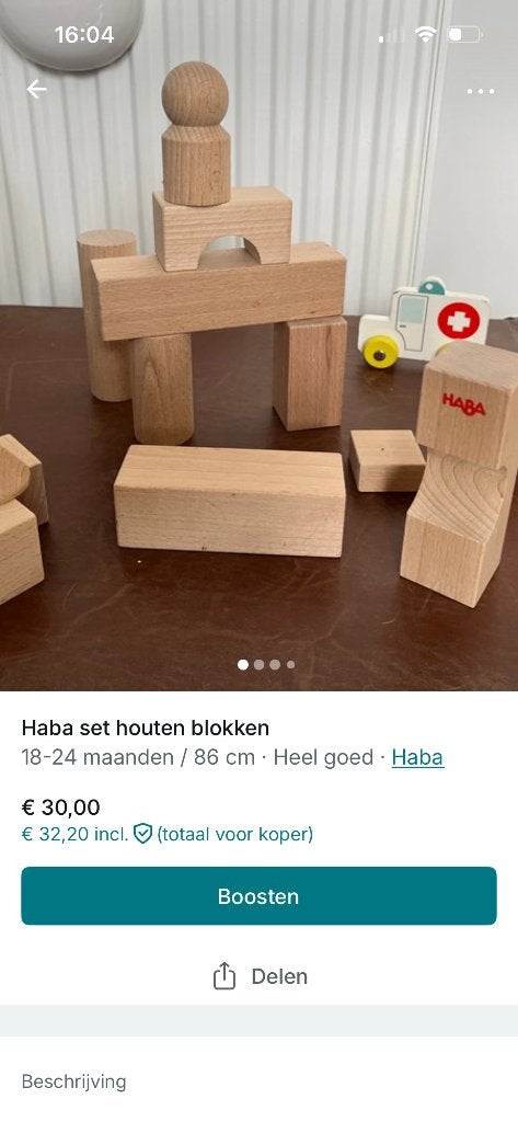 Haba blokken, Ophalen, Zo goed als nieuw, Overige typen
