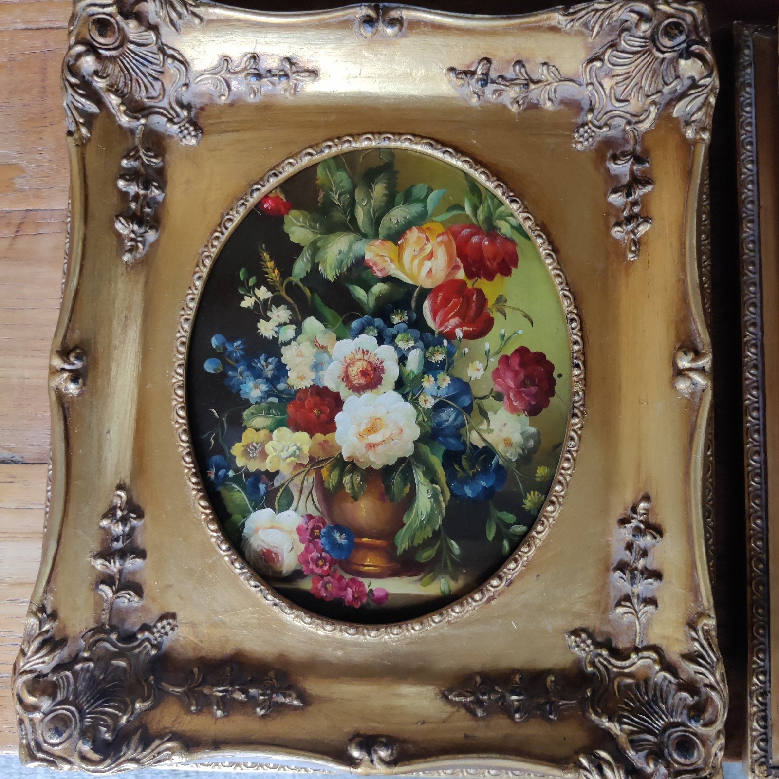 2 bloemen schilderijtjes, Ophalen