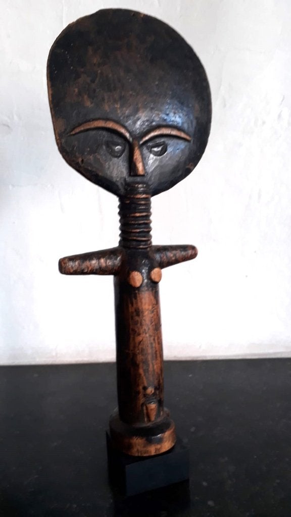Ashanti, Ghana, Houten vruchtbaarheidspop., Enlèvement ou Envoi, Utilisé