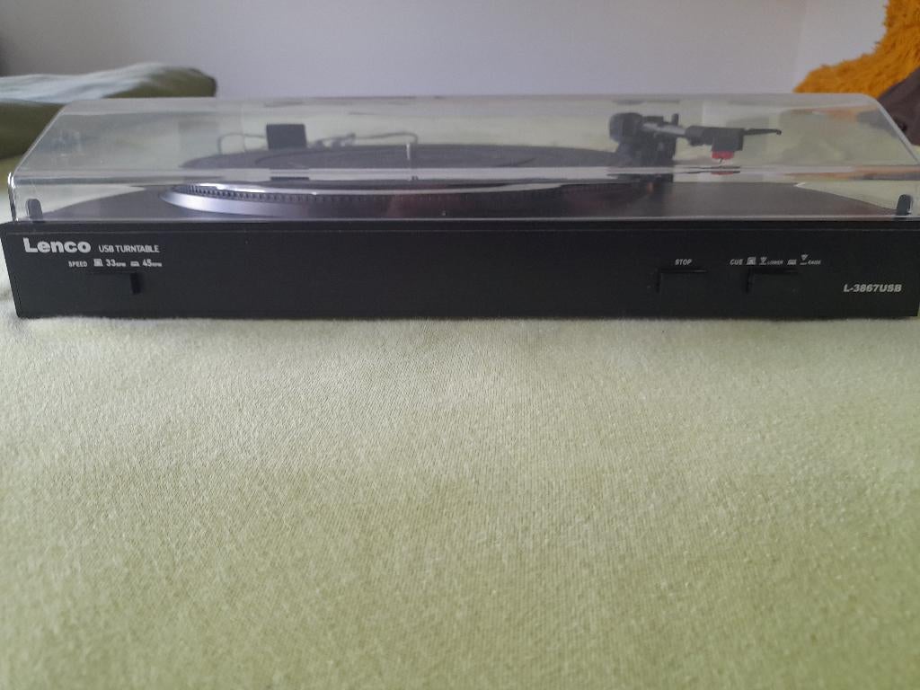 Platenspeler Lenco L 3867 usb, Enlèvement, Utilisé, Tourne-disque, Autres marques