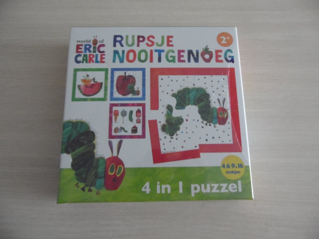 PUZZEL 4 IN 1 4,6,9 EN 16 STUKJES DE RUPS NEGEN, Ophalen of Verzenden, Minder dan 10 stukjes, Nieuw, 2 tot 4 jaar