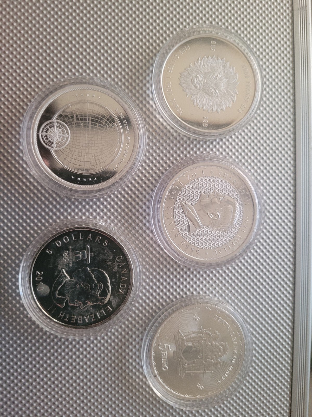 lot de pièces de 10 pi x 1 oz en argent 999, Enlèvement ou Envoi