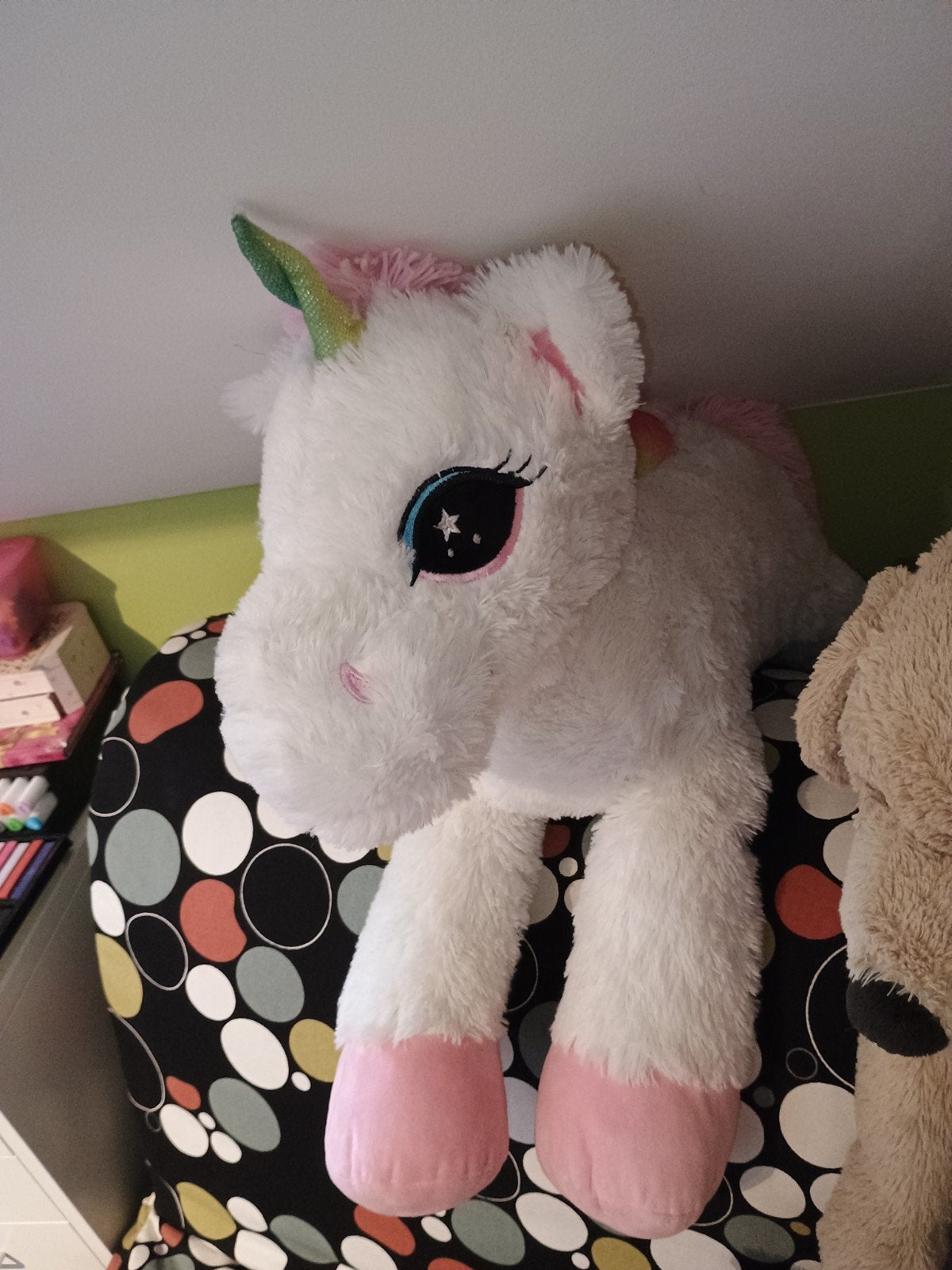 pluche eenhoorn groot, Enfants & Bébés, Jouets | Peluches, Enlèvement ou Envoi, Licorne