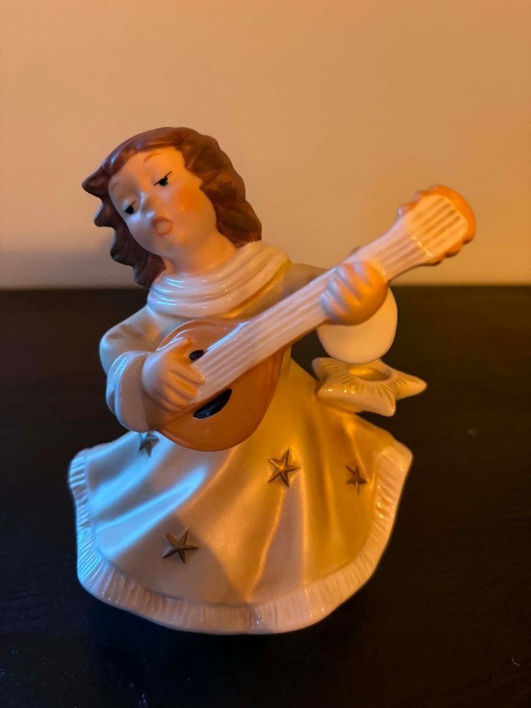 Goebel engel met banjo, Ophalen of Verzenden, Zo goed als nieuw