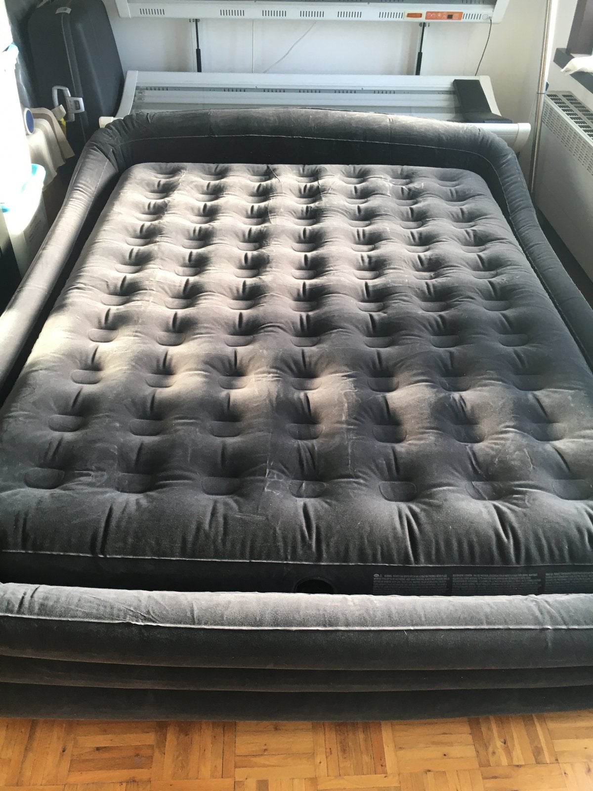 Opblaasbare matras (2delen) Intex - 2 personen, Caravanes & Camping, Matelas pneumatiques, Enlèvement, Comme neuf