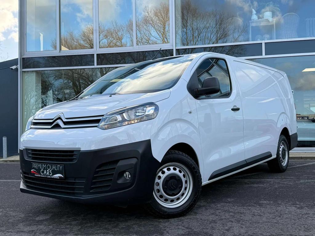Citroën Jumpy LENGTE 3 / CRUISE / CARPLAY / NAVI / CAMERA, Auto's, Stof, Gebruikt, Citroën, Wit