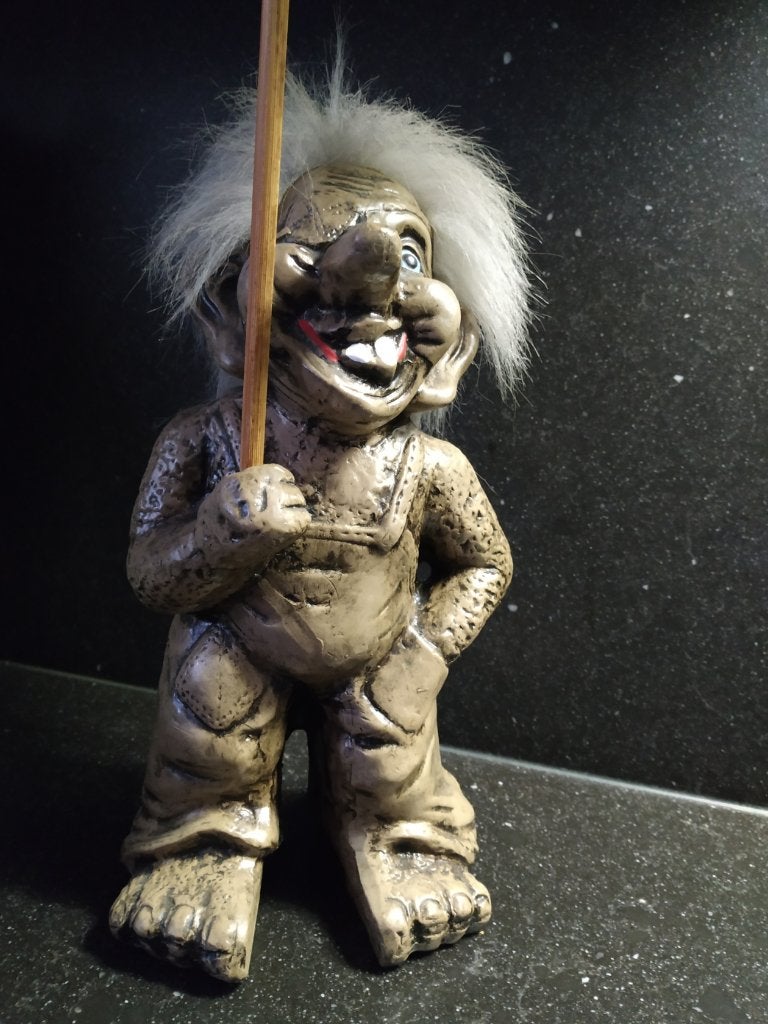 Trollenmannetje 30 cm H, Ophalen, Overige figuren, Zo goed als nieuw
