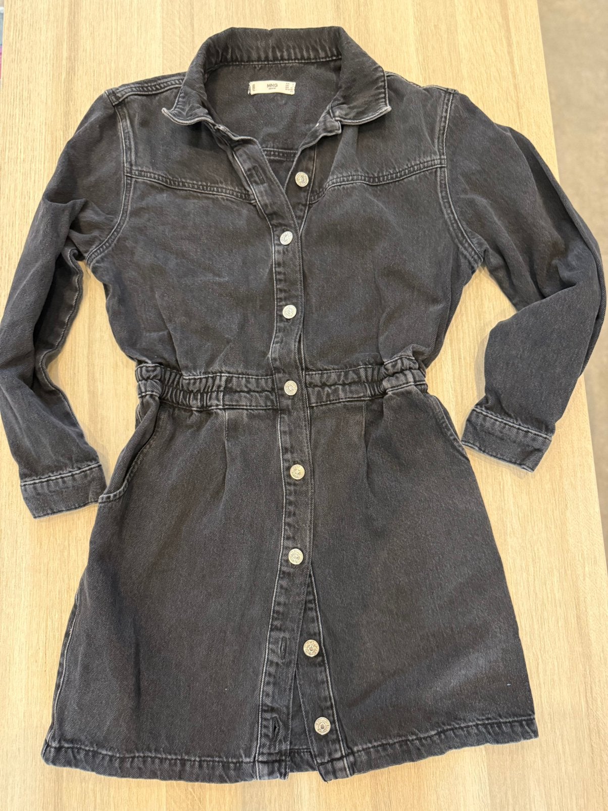 Mango denim jurk maat S, Kleding | Dames, Ophalen, Zo goed als nieuw, Maat 36 (S)